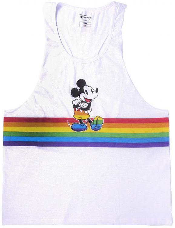 Camiseta Tirantes Unisex Disney Pride Blanca