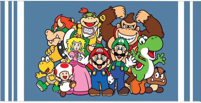 Toalla Super Mario Bros Personajes