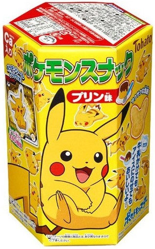 Snack Pikachu Pokemon con Sticker Sabor Pudding