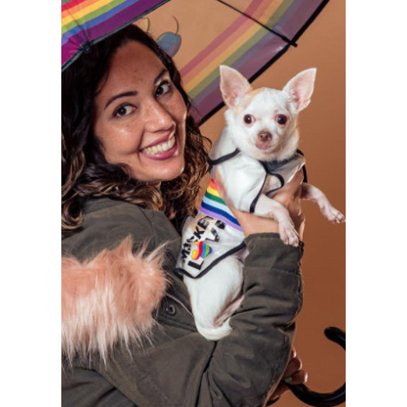 IMPERMEABLE AJUSTABLE PARA PERRO M DISNEY PRIDE