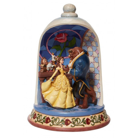 FIGURA DISNEY LA BELLA Y LA BESTIA CUPULA