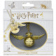 Collar Harry Potter Reloj Snitch Dorada
