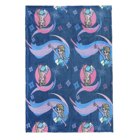 Couverture en flanelle bleue Frozen
