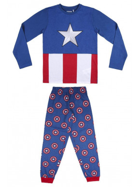 PIJAMAS Y BATAS PIJAMA LARGO AVENGERS CAPITAN AMERICA