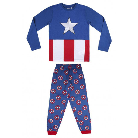 PIJAMAS Y BATAS PIJAMA LARGO AVENGERS CAPITAN AMERICA