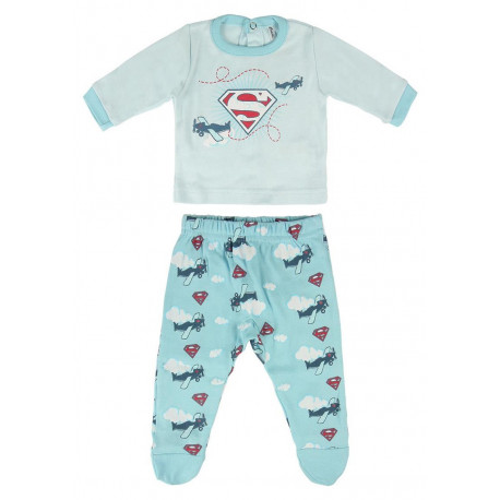 Polaina de bebê Superman azul