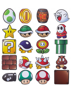 Set de 20 Posavasos Súper Mario Nintendo
