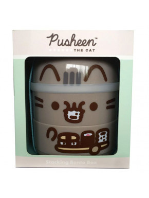 Tupper Redondo con Compartimentos - Gato Pusheen