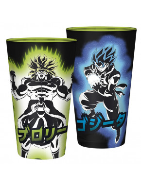 Dragon Ball Verre Broly et Gogeta 400 ml