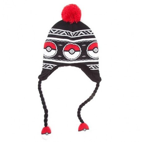 Pokémon beanie hat with earflaps Pokeball