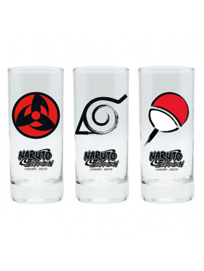 Pack tres vasos Naruto