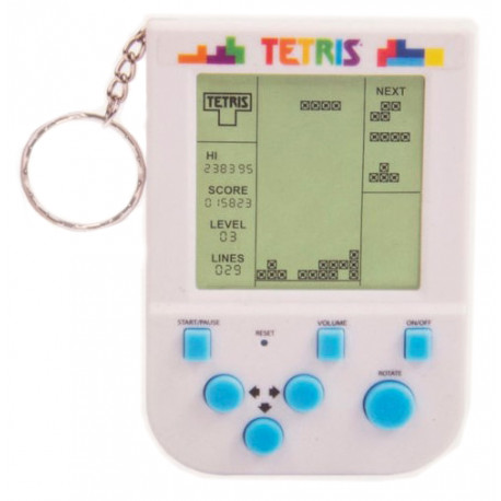 Tetris Mini Consola de Juego con Llavero Mini Retro