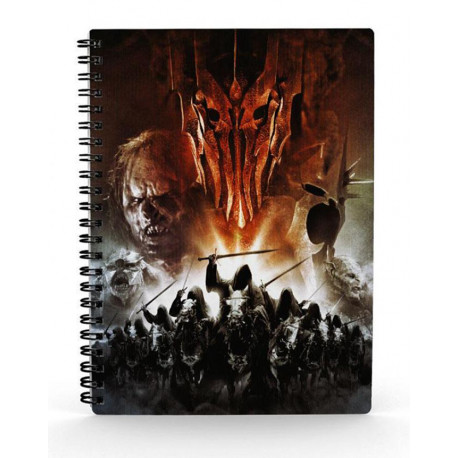 LIBRETA EFECTO 3D EJERCITO MORDOR EL SE