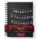 Carnet A5 Stranger Things avec lumière