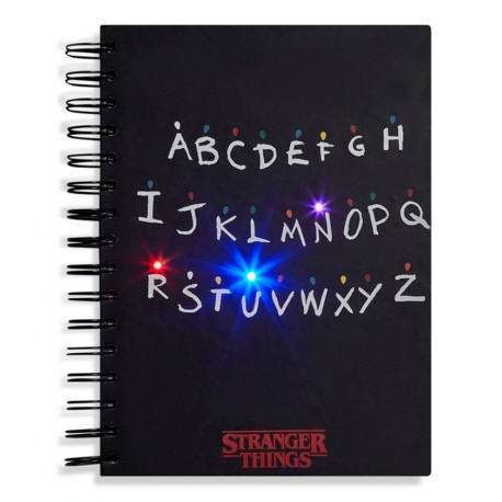 Carnet A5 Stranger Things avec lumière