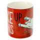 Taza Simon's Cat Roja "I Woke Up Like This"