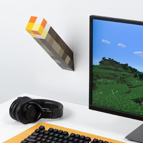Lámpara antorcha de Minecraft