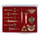 Zelda set 12 pieces, swords and pendants