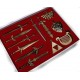 Zelda set 12 pieces, swords and pendants