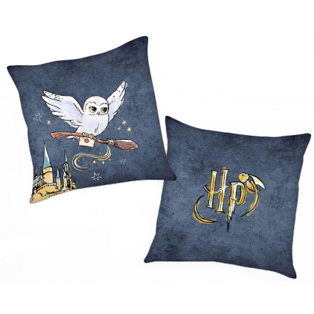Harry Potter almohada Logo & Hedwig 40 x 40 cm