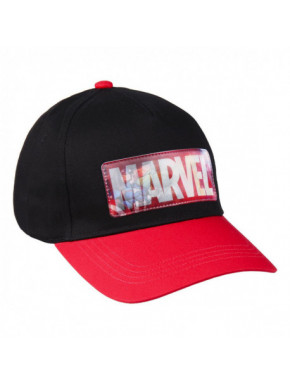 Casquette à visière incurvée holographique Marvel