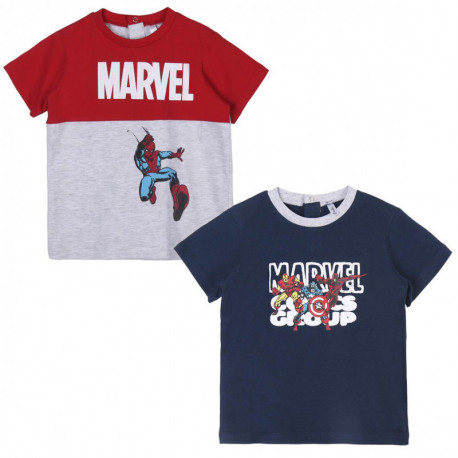 CAMISETA CORTA PACK x2 MARVEL