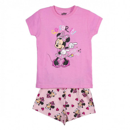 PIJAMA CORTO SINGLE JERSEY PUNTO MINNIE