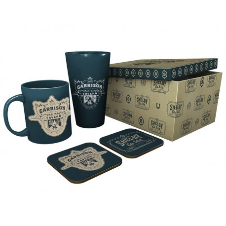 PEAKY BLINDERS - Pck Glass XXL + Mug + 2 Coasters "The Garrison"