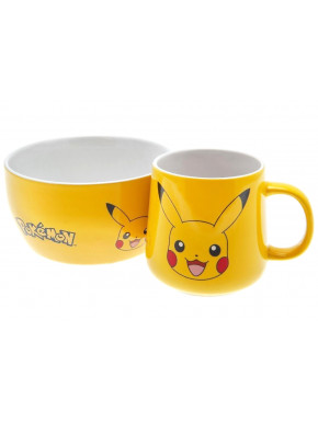 POKEMON - Breakfast Set Mug + Bowl - Pikachu