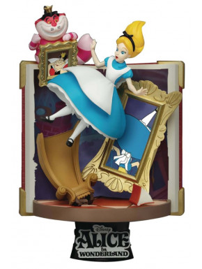 Disney Diorama PVC D-Stage Story Book Series Alice in Wonderland 15 cm