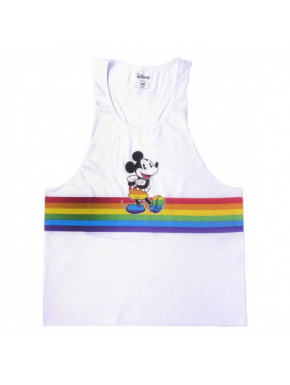 Camiseta Tirantes Unisex Disney Pride Blanca
