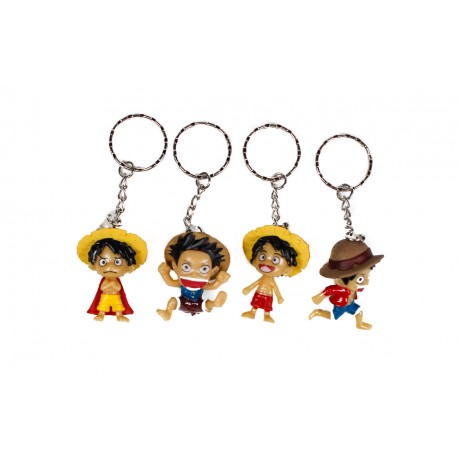 Set de llaveros One Piece de Luffy