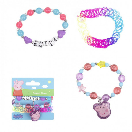 Pulsera triple de Peppa Pig para fans