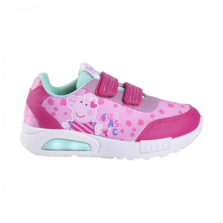DEPORTIVA SUELA PVC CON LUCES ELÁSTICOS PEPPA PIG