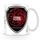 Taza Juego de Tronos escudo Targaryen