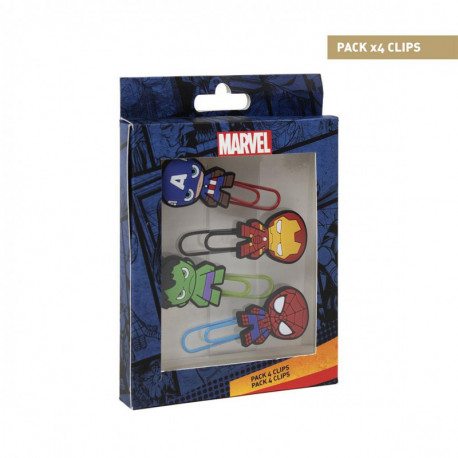 CLIPS PACK X4 MARVEL