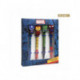 Lot de 4 stylos Marvel