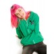 Minecraft sweatshirt creeper zipper