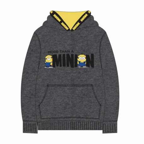 SUDADERA CON CAPUCHA COTTON BRUSHED MINIONS