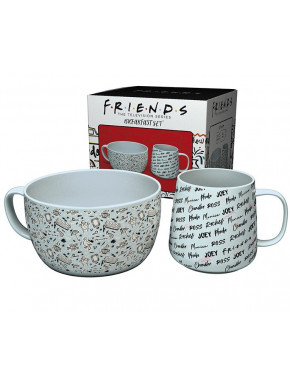 FRIENDS - Breakfast Set Mug + Bowl - Doodle