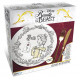 DISNEY Set of 4 Plates Beauty & The Beast