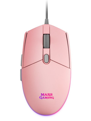 Ratón Mars Gaming MMG Rosa Antideslizante