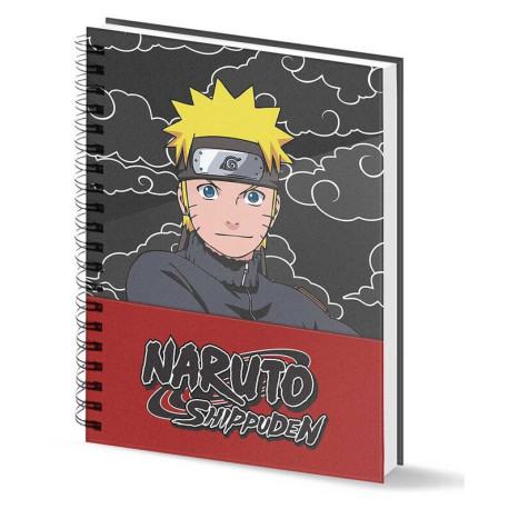 Cuaderno espiral A5 Naruto Shippuden Nubes