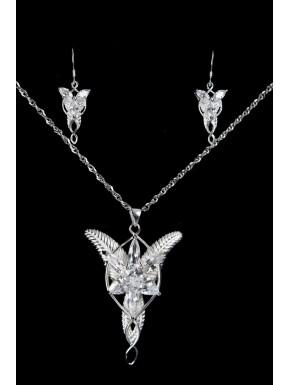 Conjunto Arwen estrella atardecer plata