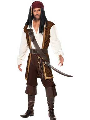 Disfraz de Pirata Guapo de Alta Mar para hombre