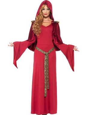 Disfraz de Hechicera roja para mujer