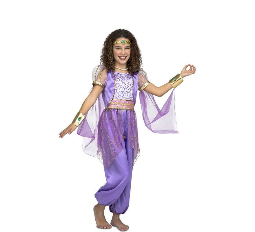flauta pacífico Racional Disfraz de Princesa Árabe Morada para niña por 25.99€ – LaFrikileria.com