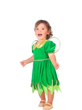 Disfraz de Hada verde para niña y bebé