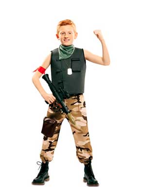 Disfraz de Soldado de Combate para niño