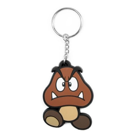 Super Mario llavero de caucho Goomba